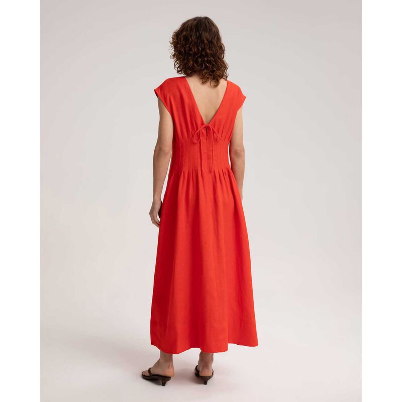 Sportscraft Ariana Pintuck Linen Dress image number 1